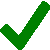 green checkmark